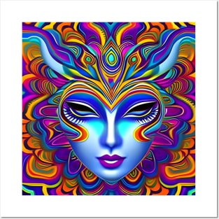 Catgirl DMTfied (11) - Trippy Psychedelic Art Posters and Art